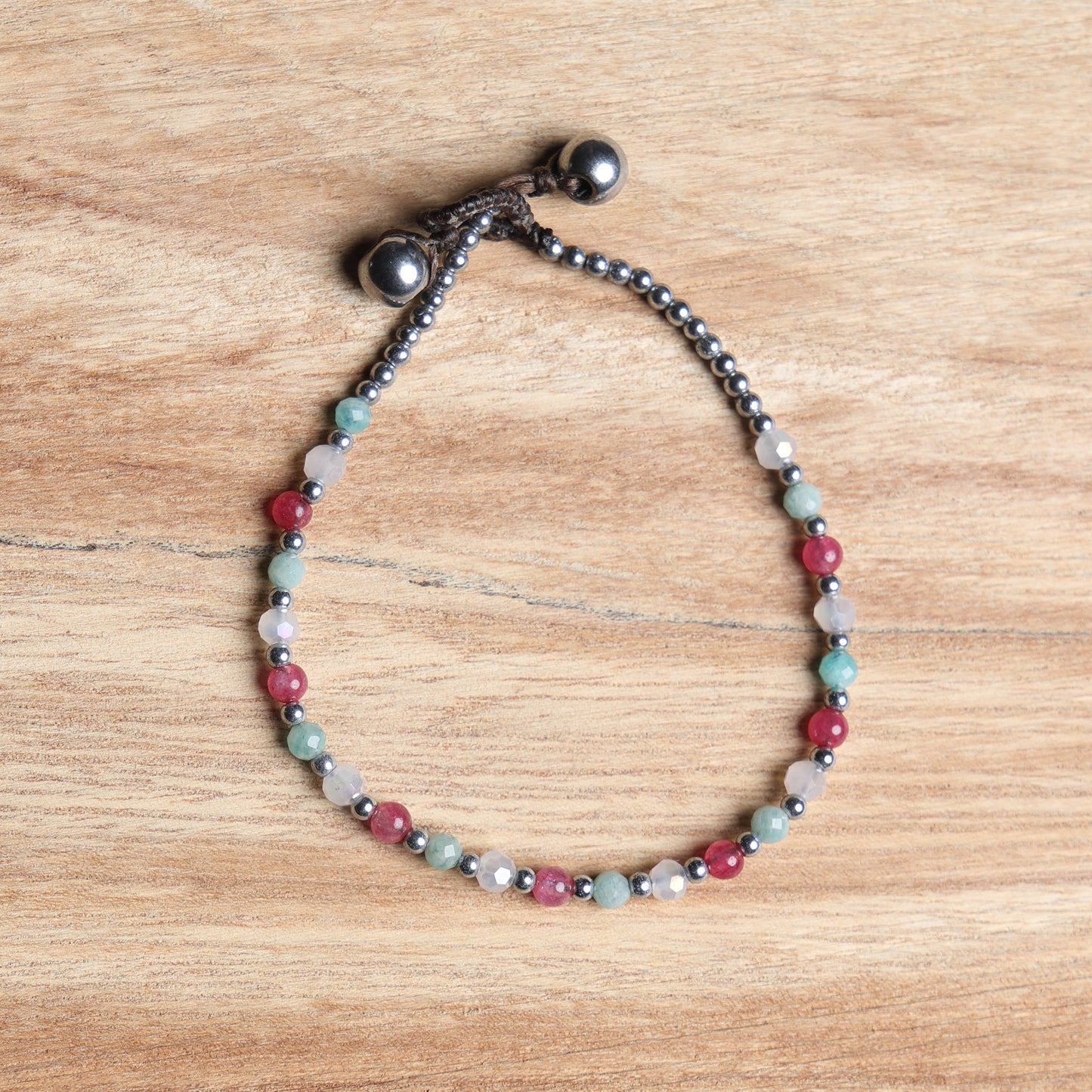 Crystal Healing Bracelet - Health - Amazonite & Hematite