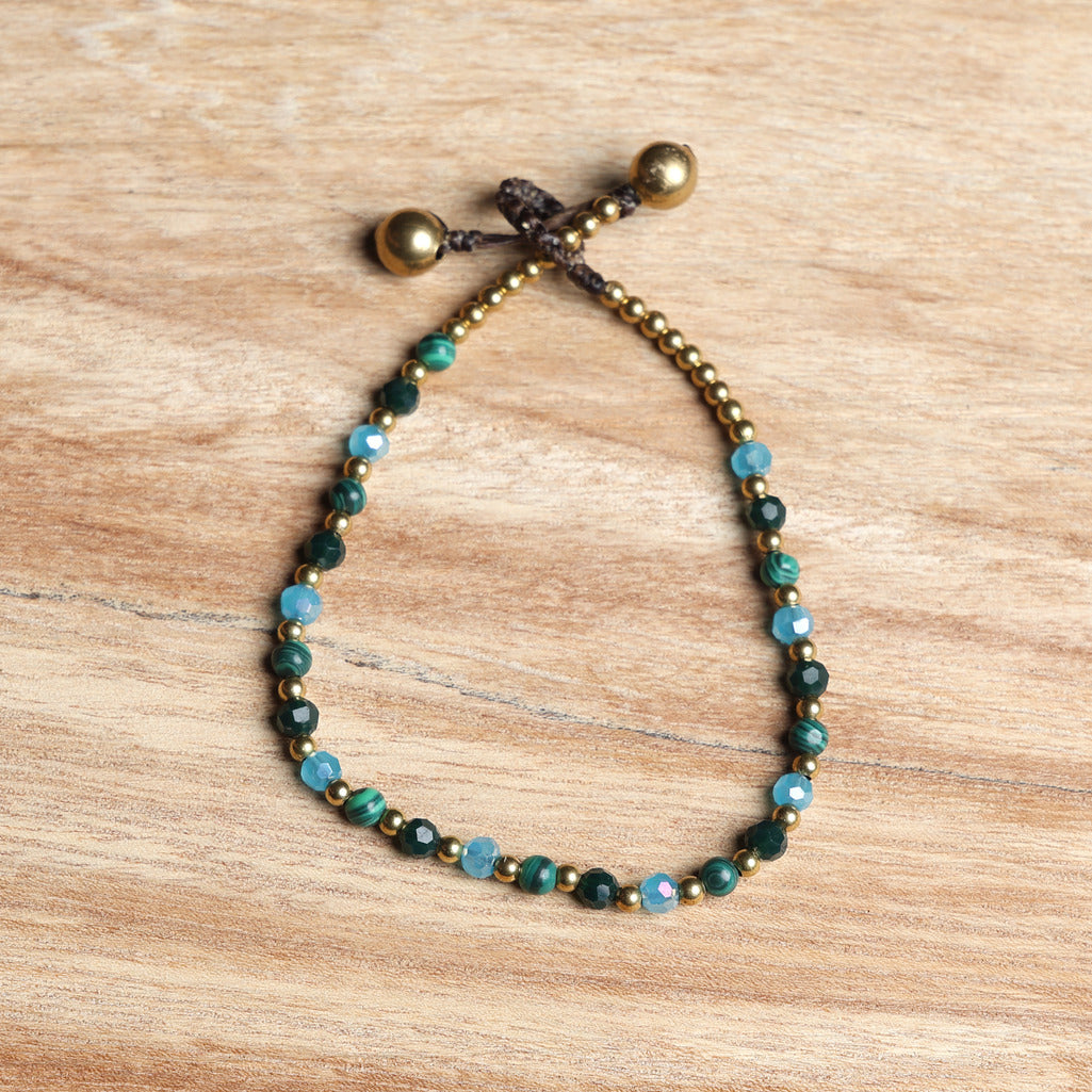 Crystal Healing Bracelet - Protection - Malachite