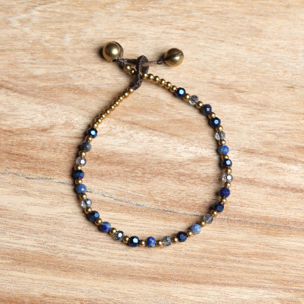 Crystal Healing Bracelet - Calmness - Blue Agate