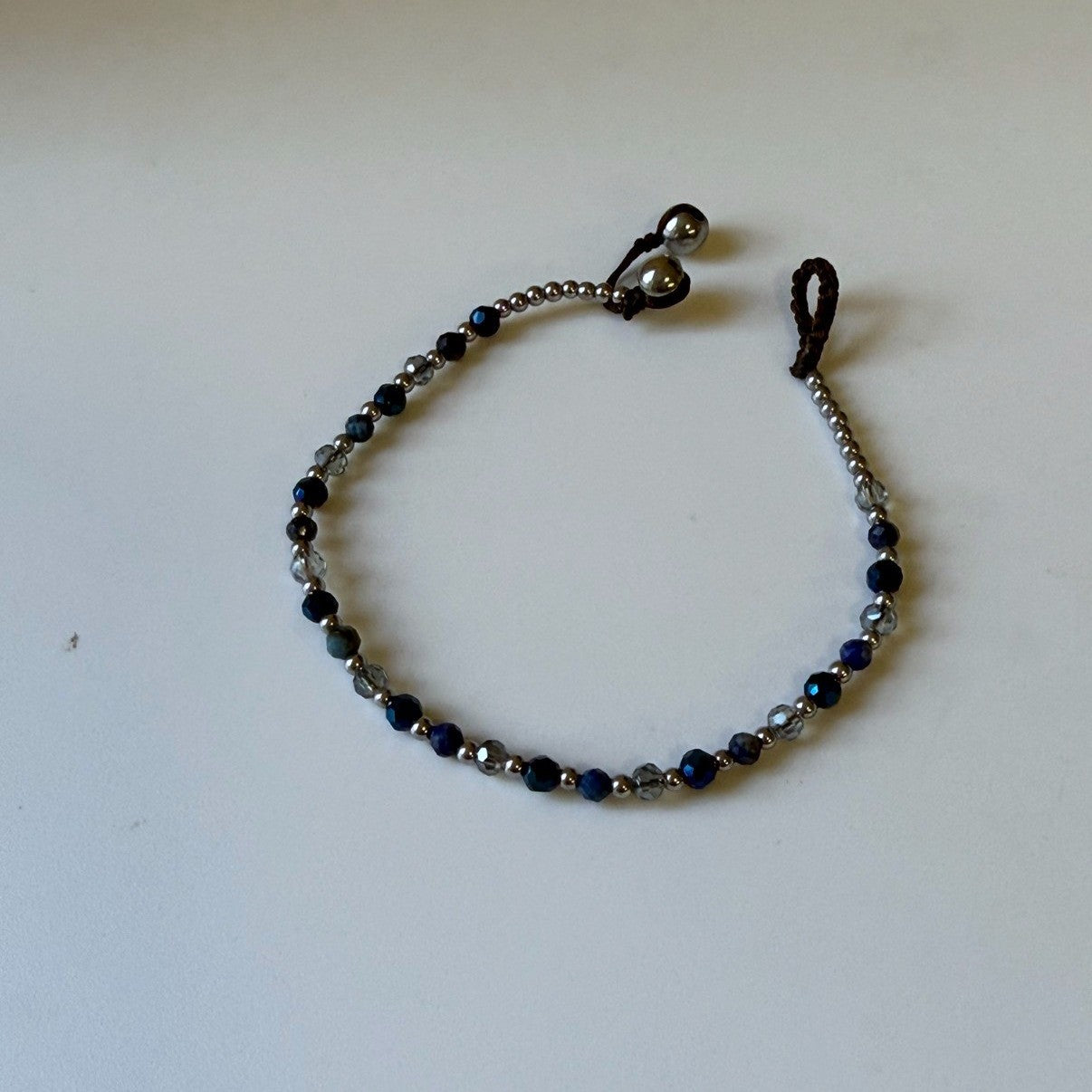 Crystal Healing Bracelet - Calmness - Blue Agate & Haematite