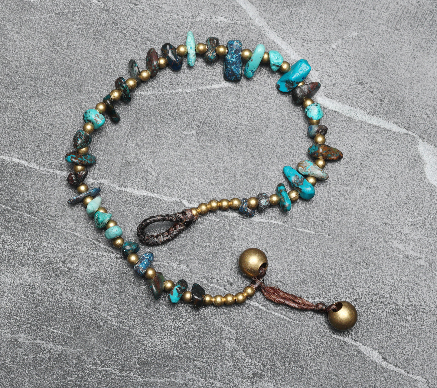 Crystal Healing Bracelet - Joy - Chrysocolla - Organic