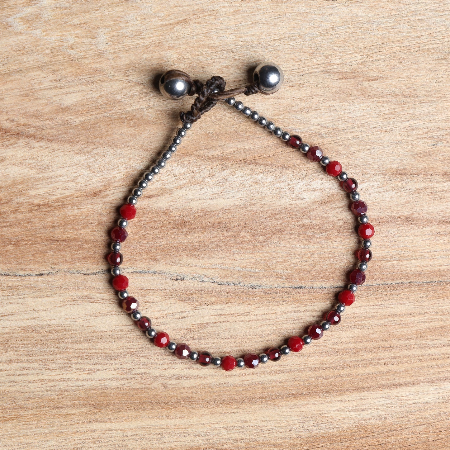 Crystal Healing Bracelet - Love - Pink Agate & Hematite