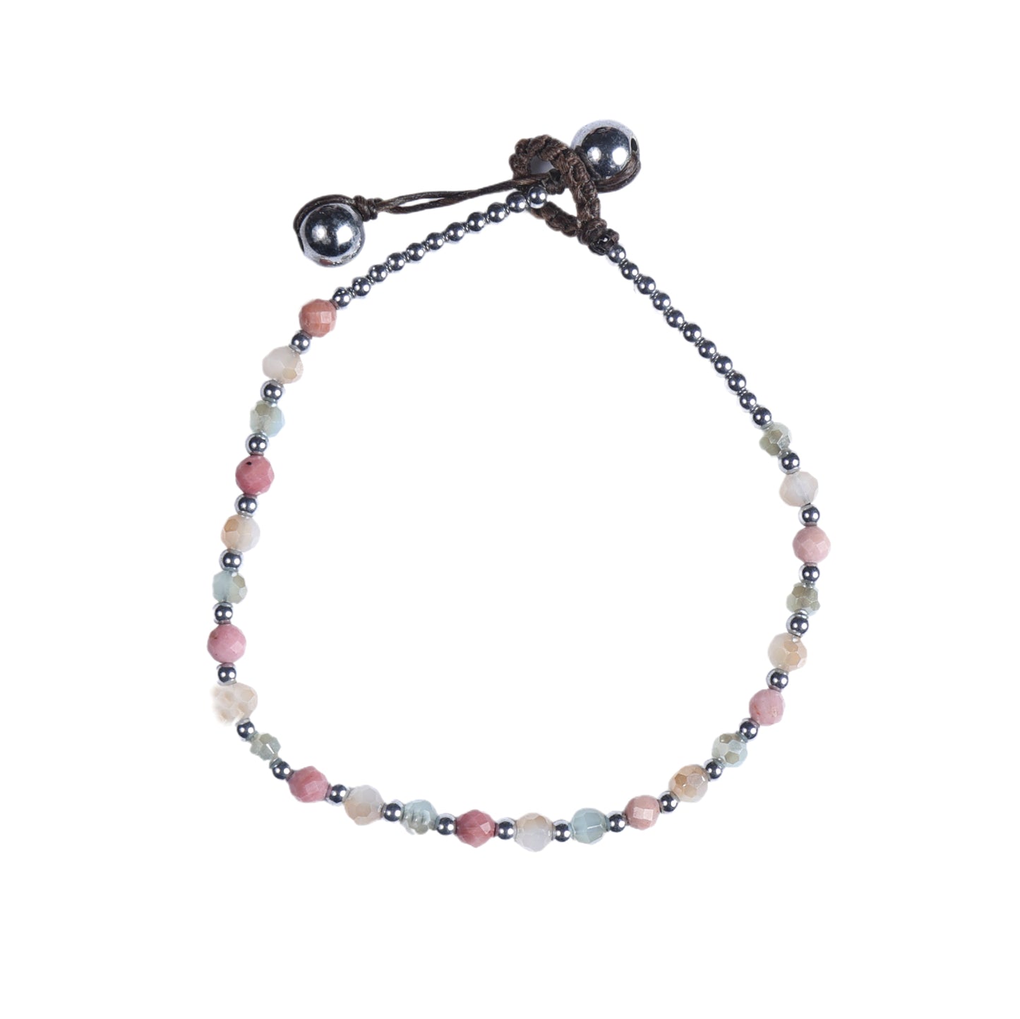 Crystal Healing Bracelet - Balance - Rhodonite & Hematite