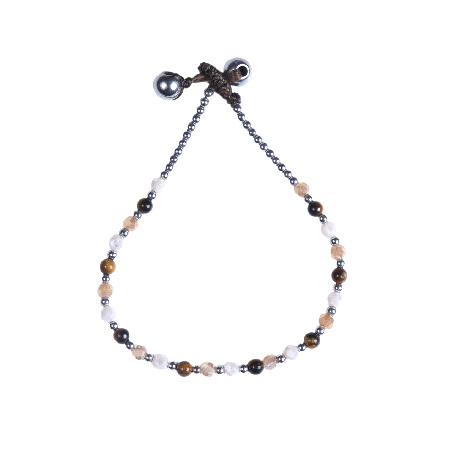 Crystal Healing Bracelet - Courage - Tigers Eye & Hematite