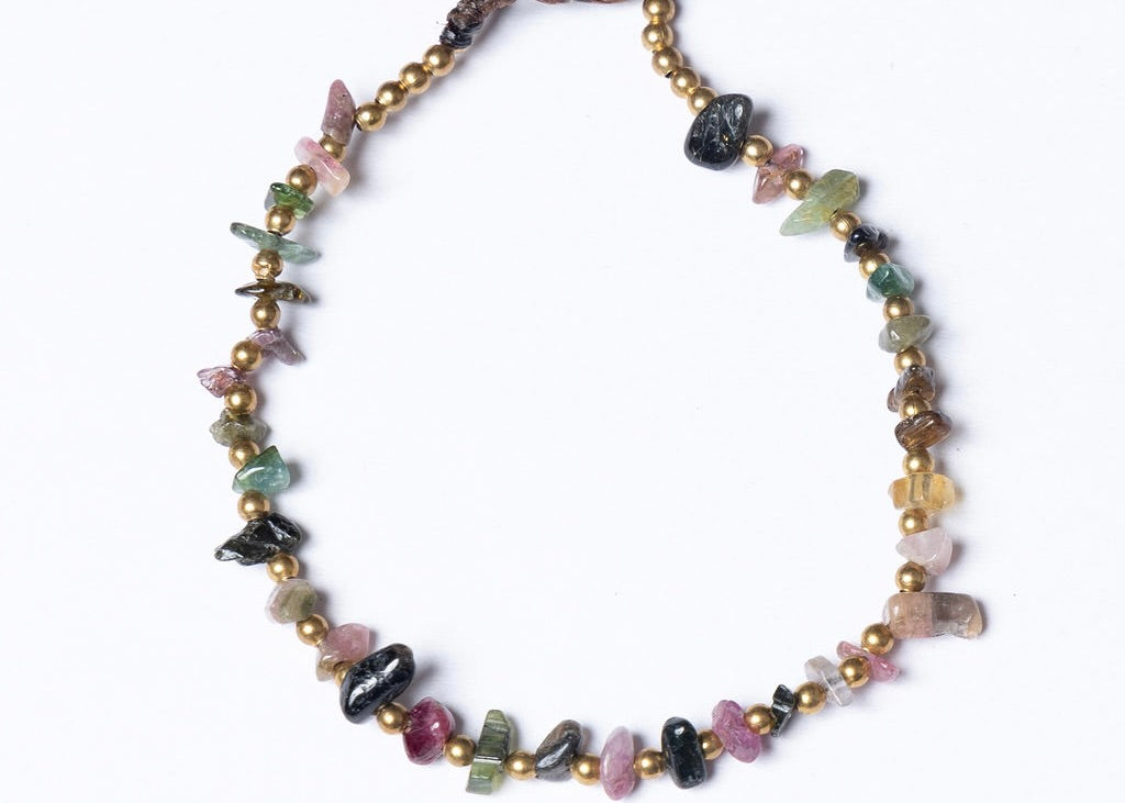 Tourmaline Crystal Healing Bracelet - Organic