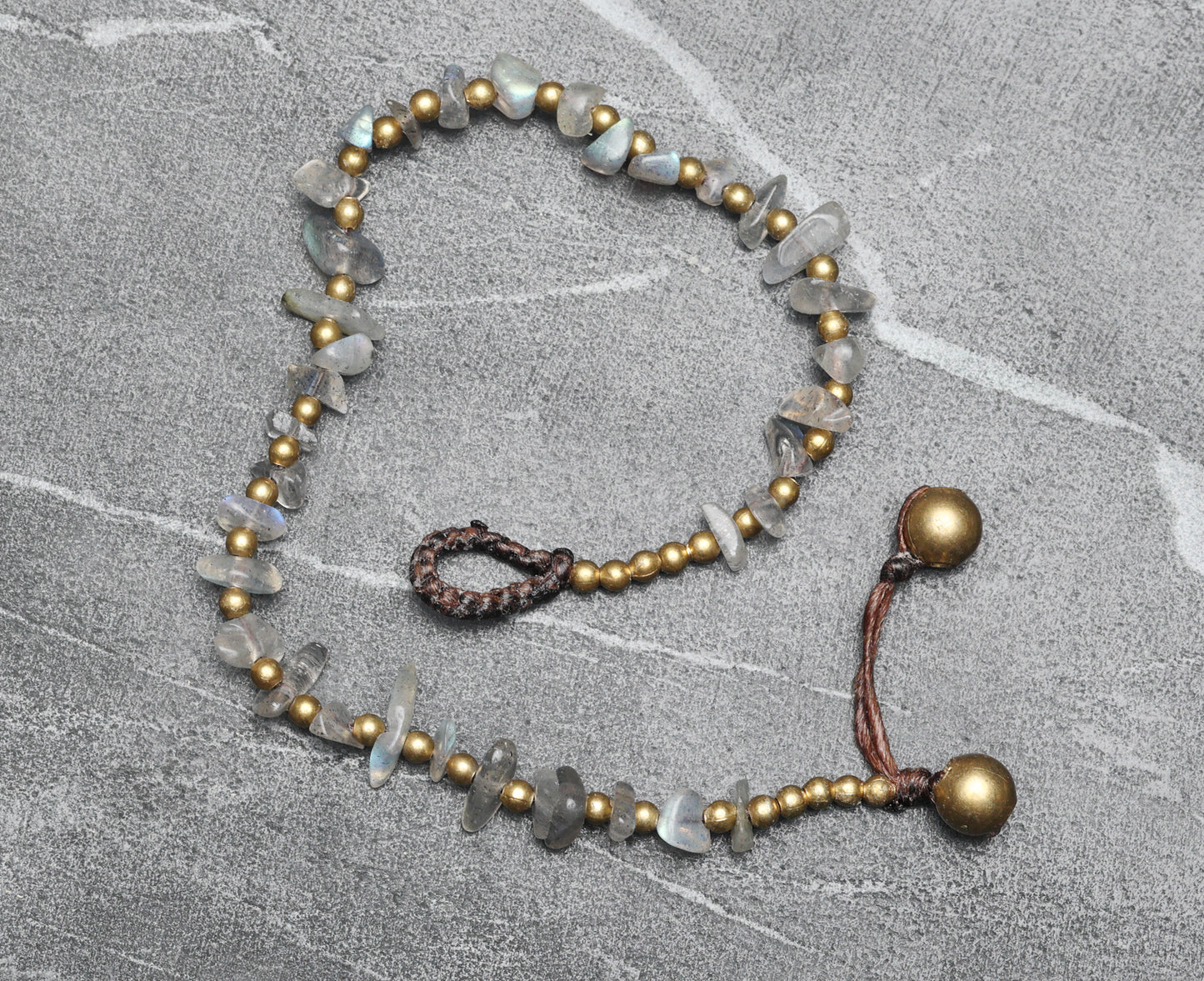 Labradorite Crystal Healing Bracelet- Organic