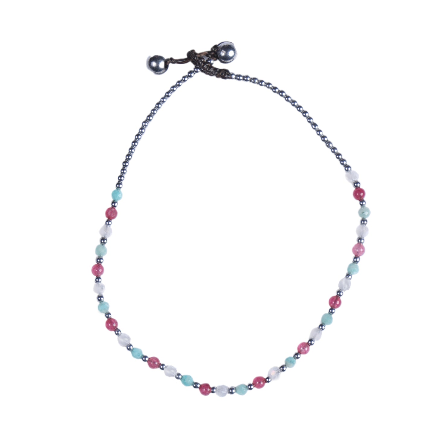 Crystal Healing Anklet - Health - Amazonite - Pure - Hematite