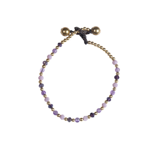 Crystal Healing Bracelet - Anxiety - Amethyst