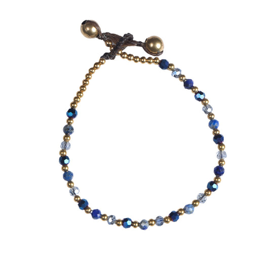 Crystal Healing Bracelet - Calmness - Blue Agate