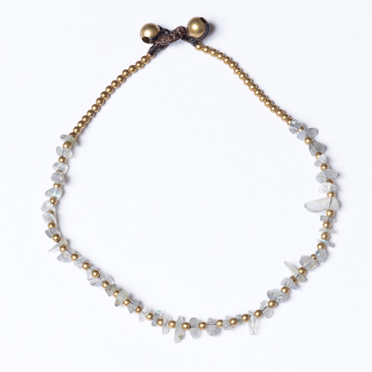 Crystal Healing Anklet - Clarity - Labradorite - Organic