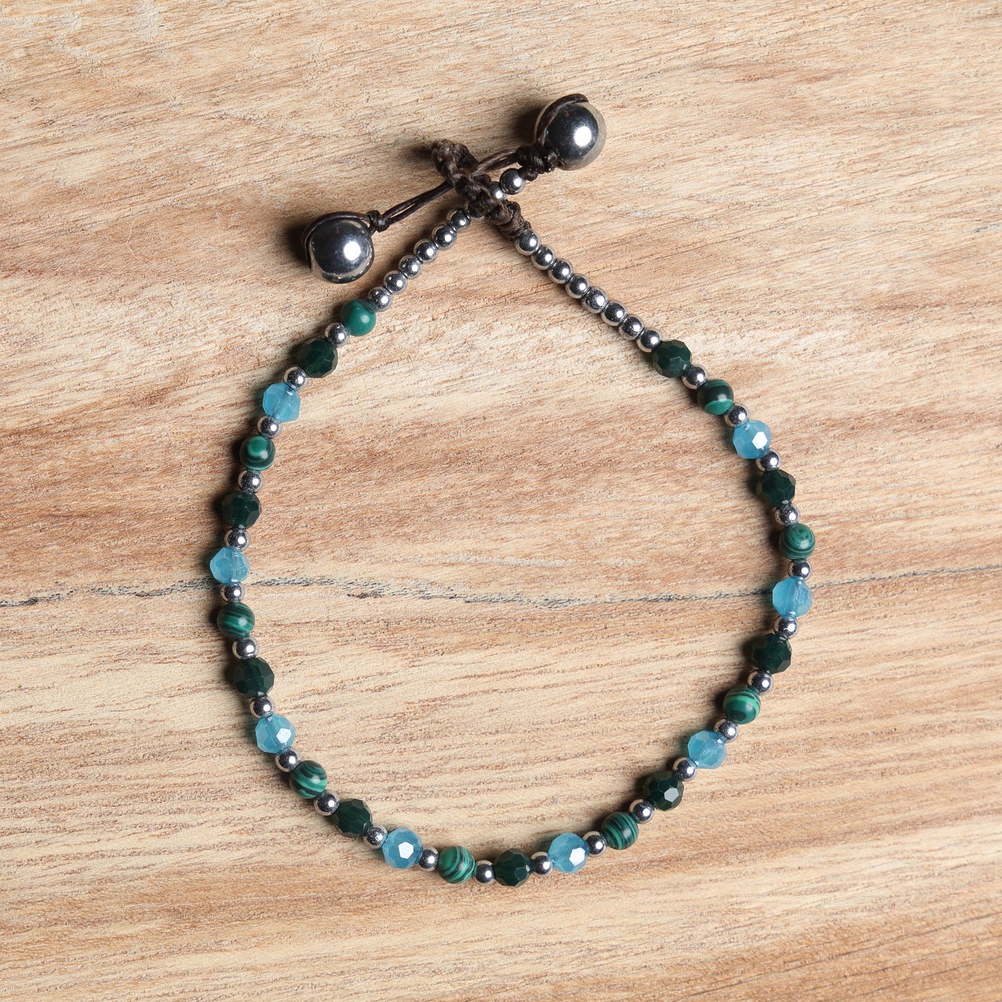 Crystal Healing Bracelet - Protection - Malachite & Hematite
