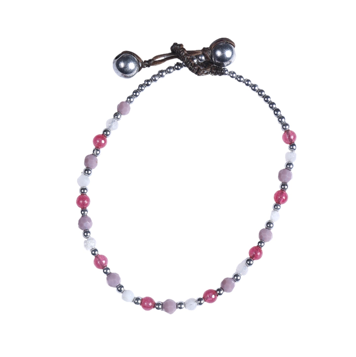 Crystal Healing Bracelet - Stress - Moonstone & Hematite