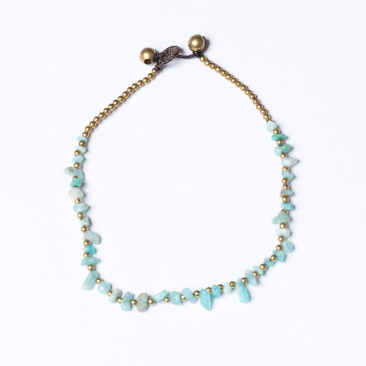 Amazonite Crystal Healing Bracelet - Organic