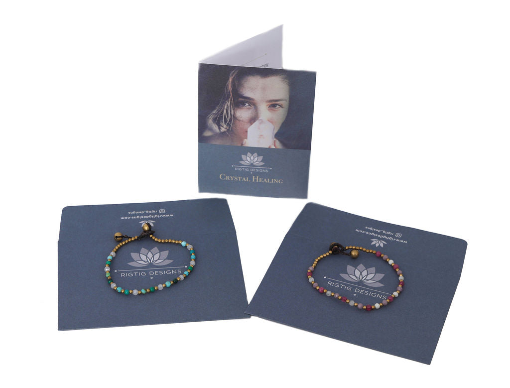 Crystal Healing Anklet - Clarity - Labradorite - Organic